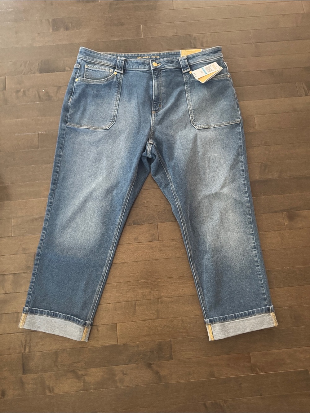 Michael Kors Selma Straight Ankle Denim Jeans